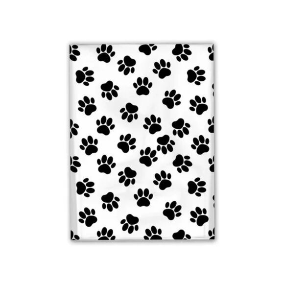 30 Poly Mailers/shipping Bags/ 30 Thank you Stickers - Paws & plain white - Picture 3 of 4